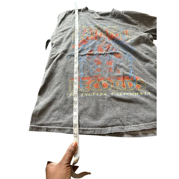 DEATH ROW RECORDS Graphic Cotton Tee Shirt Washed Faded Size M - Picture 6 of 7